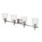 Z-Lite Bohin 4 Light Vanity, Brushed Nickel And Clear Seedy 464-4V-BN - alternate 6